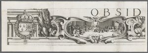 La Rochellen piiritys: levy 1, 1628-1630. tekijältä Jacques Callot