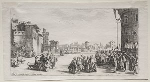 Orjamarkkinat, 1629. tekijältä Jacques Callot