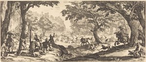 Hirvenmetsästys tekijältä Jacques Callot
