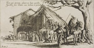 The Stopping Place, elokuvasta The Bohemians (Boheemit) tekijältä Jacques Callot