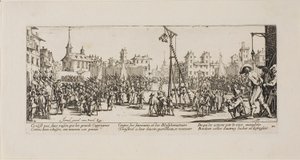 The Strappado, levy kymmenen The Miseries of Warista tekijältä Jacques Callot