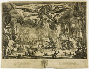Pyhän Antoniuksen kiusaus tekijältä Jacques Callot
