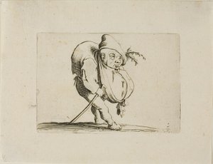 Epätasainen kepillä, Varie Figure Gobbilta tekijältä Jacques Callot