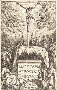 Otsikko "Apostolien marttyyrikuolemat" tekijältä Jacques Callot