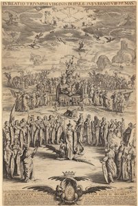 Neitsyt Marian riemuvoitto tekijältä Jacques Callot