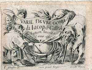 Varie Figure Gobbi, 21 kaiverruksen nimiölehti... (kaiverrus) tekijältä Jacques Callot