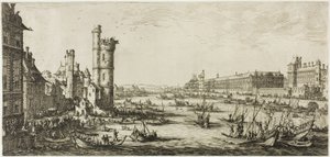 Näkymä Louvresta tekijältä Jacques Callot