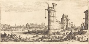 Näkymä Pont Neufille tekijältä Jacques Callot