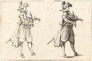 Viulisti, n. 1622. tekijältä Jacques Callot