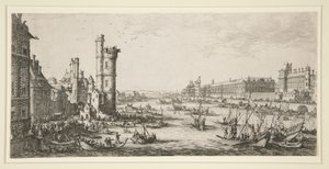 Näkymä Louvresta tekijältä Jacques Callot
