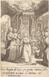 Kyproksen kuningatar tekijältä Jacques Callot after Donato Mascagni