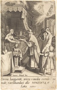 El malalt guarit finlandès tekijältä Jacques Callot after Giovanni Bilivert