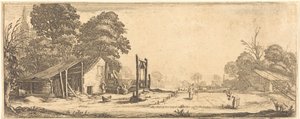 Puutarha tekijältä Jacques Callot or Follower of Jacques Callot