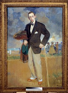 Muotokuva Igor Stravinsky (Stravinsky) (1882-1971) säveltäjä. Jacques Emilen (Jacques-Emile) Blanchen (1861-1942) maalaus tekijältä Jacques Emile Blanche