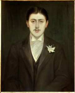 Ranskalaisen kirjailijan Marcel Proustin (1871-1922) muotokuva. Jacques Emilen (Jacques-Emile) Blanchen (1861-1942) maalaus. tekijältä Jacques Emile Blanche