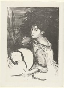 Portret van Wanda Zielinska bekend als Pouponne Nuori tyttö (vauva) The Trial (sarjan nimi) tekijältä Jacques Emile Blanche