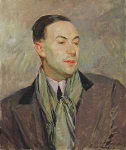 Study for a Portrait of Paul Morand (1888-1976) (öljy kortille)