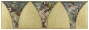 Pariisin kaupungintalon luonnos: Algeria. Guyana. Provence, noin 1888 (öljy kankaalle). tekijältä Jacques Fernand Humbert