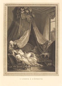 Rakkautta oikeudenkäynnissä tekijältä Jacques Firmin Beauvarlet after Pierre Antoine Baudouin