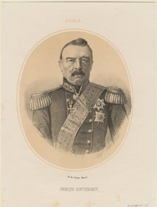 Prinssi Mihail Dmitrievich Gorchakovin muotokuva 1795-1861, 1865