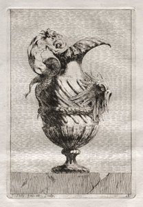 Maljakkosarja: lautanen 16, 1746. tekijältä Jacques Francois Joseph Saly