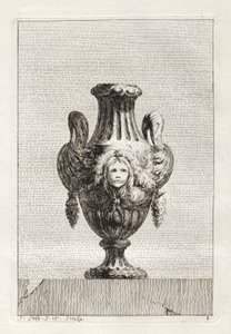 Maljakkosarja: levy 8, 1746. tekijältä Jacques Francois Joseph Saly