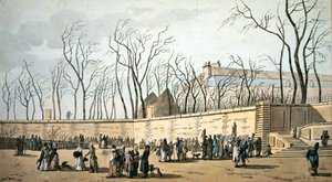 Petite Provence Tuileriesin puutarhassa (wc paperille) tekijältä Jacques Francois Joseph Swebach