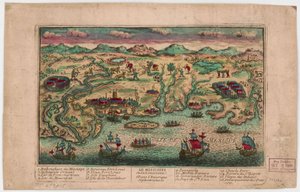 Missisipi tai Louisiana Pohjois-Amerikassa. LOC 75693015 tekijältä Jacques François Chéreau