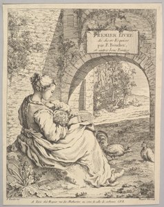 Etukappale, 1700-luvun puolivälistä loppu. tekijältä Jacques Gabriel Huquier