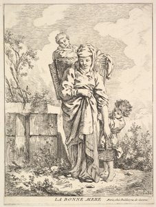 Hyvä äiti, 1700-luku. tekijältä Jacques Gabriel Huquier