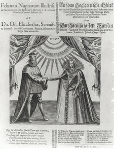 Yleiskuvaus Frederick V:n, ruhtinaspalatinen, ja Englannin prinsessa Elisabetin häistä, 1613 tekijältä Jacques Granthomme