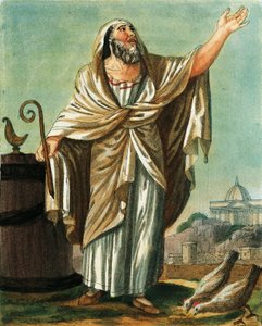 Augur, Jacques Grasset de Saint-Sauveur (1757-1810), kaiverrus antiikin Roomasta tai historiallinen ja kuvallinen kuvaus kaikesta, joka liittyy roomalaiseen kansaan, heidän armeijaan, tapoihinsa, uskonnolliseen ja julkiseen elämään