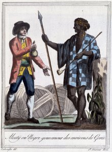 Alcatyn tai negren Goréen ympäristön kuvernööri - "" Matkojen tietosanakirjassa"" pr Grasset St Sauveur, Pariisi tekijältä Jacques Grasset de Saint Sauveur