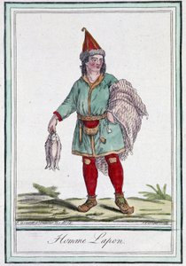 Lapin mies - Grasset Saint Sauveurin "" Encyclopedia of travels" -julkaisussa, toim. Pariisi 1796 tekijältä Jacques Grasset de Saint Sauveur