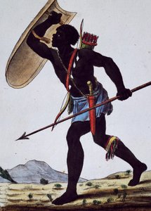 Juida Warrior, Afrikka, kaiverrus Encyclopedia of Voyages