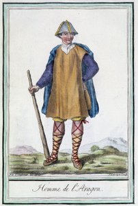 Man of Aragon (Espanja) - Grasset St Sauveurin "" Encyclopedia of Travels" -julkaisussa, toim. 1796 tekijältä Jacques Grasset de Saint Sauveur