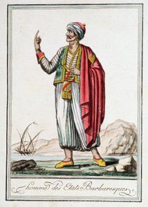 Man of the Barbarian States, "" Encyclopedia of Voyages"", kirjoittanut J. Grasset Saint-Sauveur (Saint Sauveur) tekijältä Jacques Grasset de Saint Sauveur