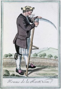 Schwarzwaldin mies - Grasset St Sauveurin "" Encyclopedia of Travels" -julkaisussa, toim. 1796 tekijältä Jacques Grasset de Saint Sauveur