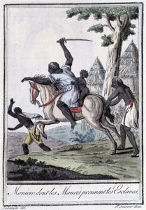 Hallitse, kenen Mouret ottavat orjia - Grasset Saint Sauveurin "" Encyclopédie des voyages -kirjassa, toim. Pariisi 1796 tekijältä Jacques Grasset de Saint Sauveur