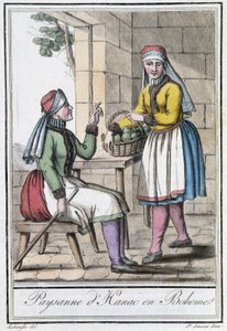 Talonpoikana Hanacista, Böömistä (Tšekoslovakia) - Grasset St Sauveurin, Pariisin "" Matkojen tietosanakirjassa" tekijältä Jacques Grasset de Saint Sauveur
