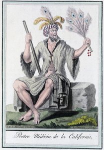 Pappilääkäri Kaliforniasta - Grasset Saint Sauveurin "" Encyclopedia of Travels" -julkaisussa, toim. Pariisi 1796 tekijältä Jacques Grasset de Saint Sauveur