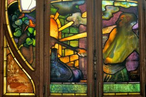 Nancy (osasto 54), Art Nouveau, Kauppa- ja pörssikamari, Jacques Gruberin lasimaalaus (1870-1936)