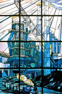 Nancy (osasto 54), Art Nouveau, Jacques Gruberin (1870-1936) lasimaalaukset, Pont a Mousson, av. de la vapautuminen