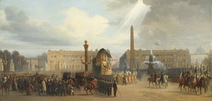 Napoleonin hautausvaunut ylittävät Place de la Concorden 15. joulukuuta 1840 1844
