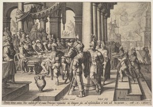 Viisaan kuninkaan hallituksen allegoria, 1588. tekijältä Jacques II de Gheyn