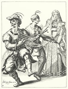 Naamiaiset (kaiverrus) tekijältä Jacques II de Gheyn