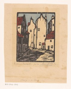 Talot Haagissa (alkuperäinen nimi esineessä) tekijältä Jacques Jeichienus Ottens (signed by artist)