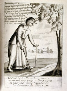 1600-luvun kaiverrettu kuvitus sananlaskujen kokoelmasta. Pariisi 1657-1663. Tekijä Jacques Lagniet (1620-1675). Ranskalainen kaivertaja. Häneltä on peräisin monia yhteiskuntakriittisiä kaiverruksia ja pilakuvia, kuten hänen toisinaan groteskit ja fantasti