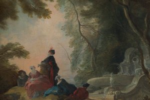 Mahtavat juhlat suihkulähteen äärellä tekijältä Jacques Lajoue de