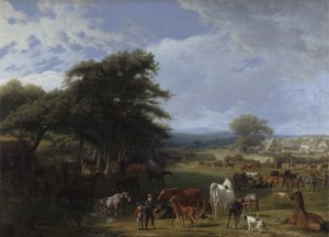Lord Riverin hevostila, Stratfield Saye tekijältä Jacques Laurent Agasse